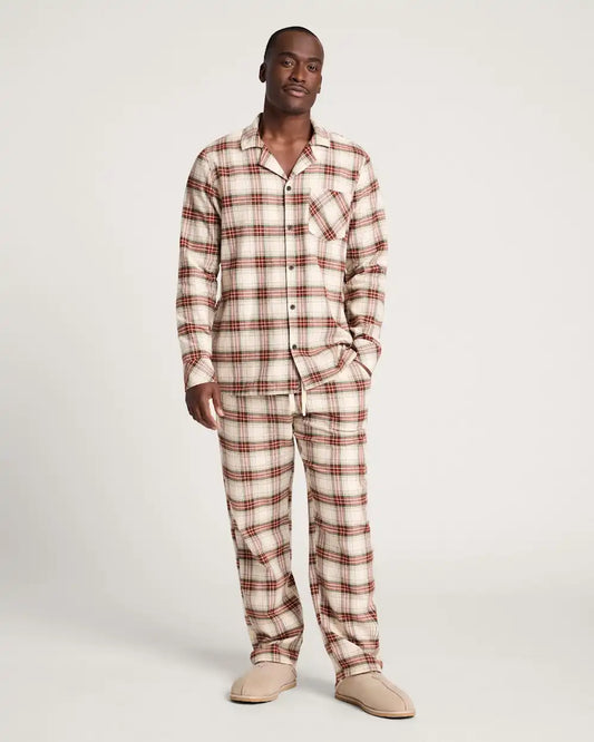 MEN'S PLAID FLANNEL PAJAMA SET
