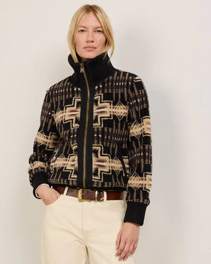 WOMEN'S HARDING FOXGLOVE FLEECE BOMBER JACKET