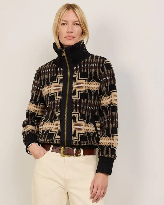 WOMEN'S HARDING FOXGLOVE FLEECE BOMBER JACKET