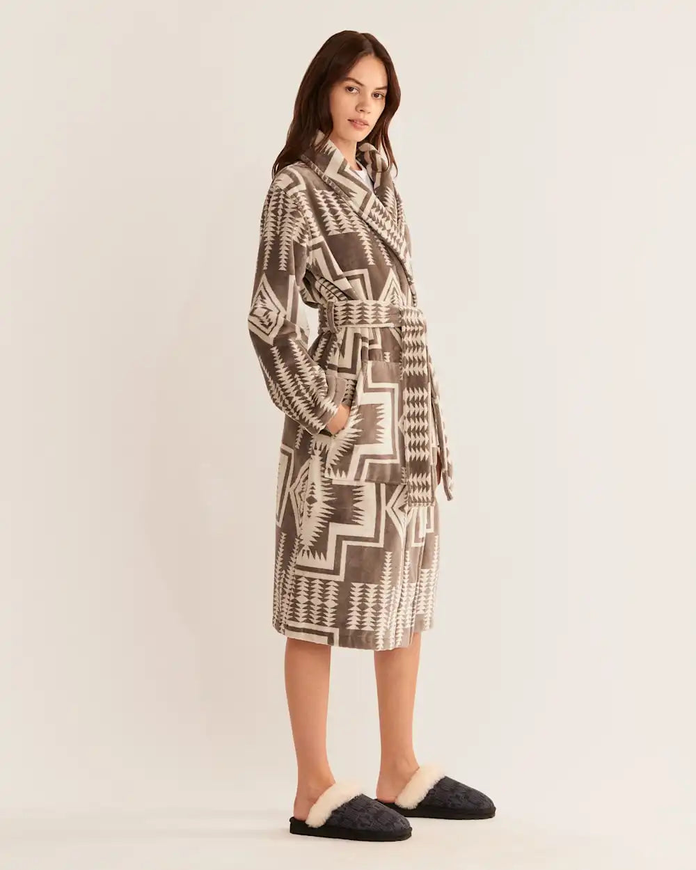 WOMEN'S COTTON TERRY VELOUR BATHROBE