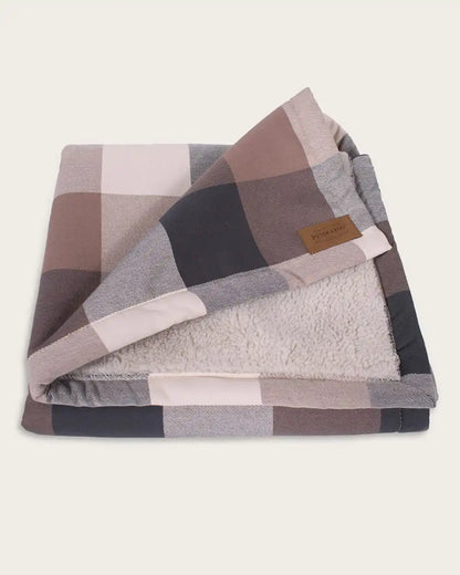 BLOCK PLAID PET CRATE BLANKET