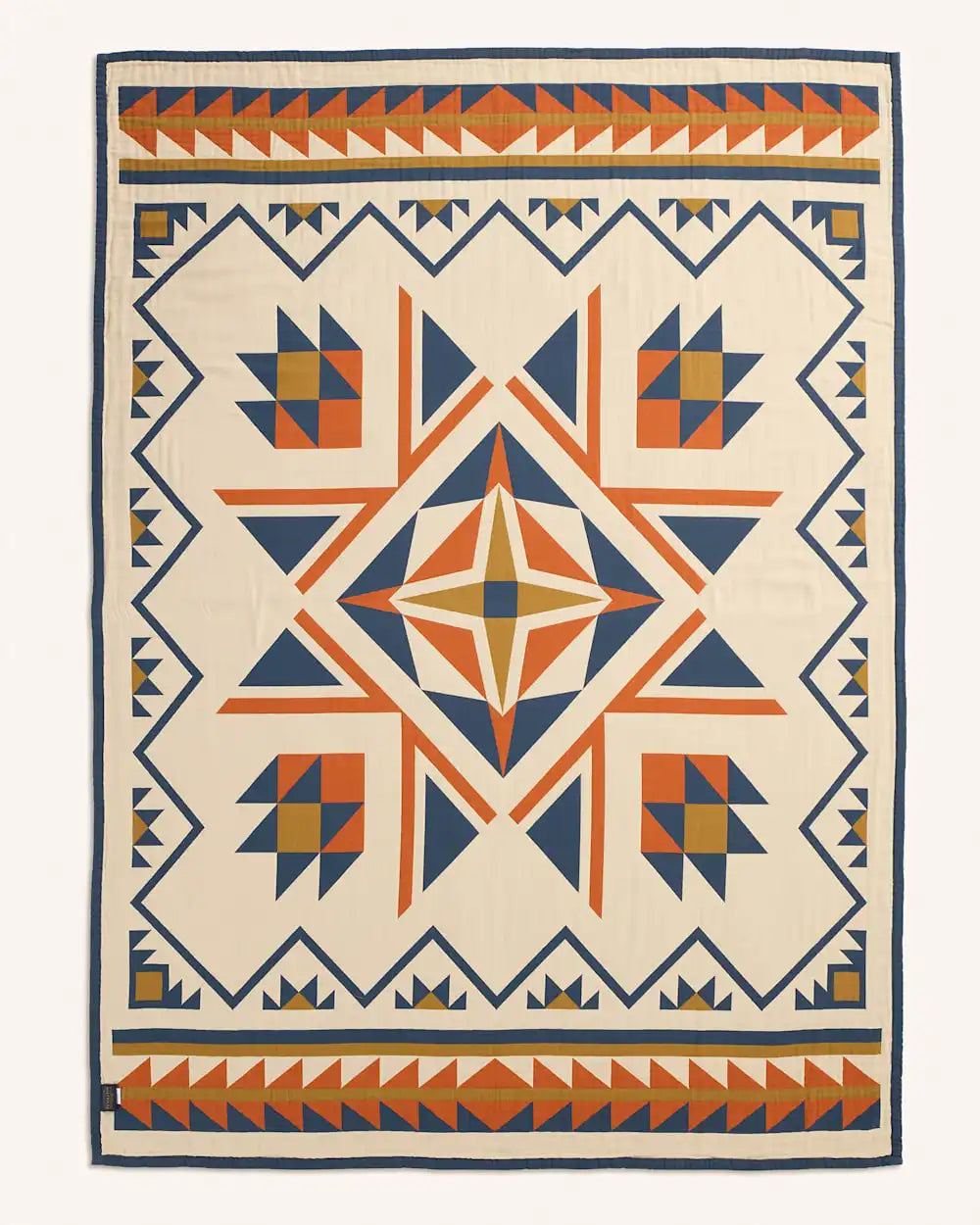 QUILTED STAR COTTON MATELASSE COVERLET SET