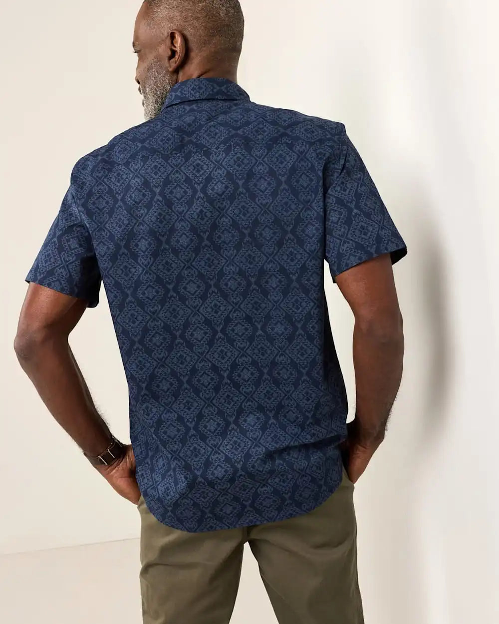 MEN'S SHORT-SLEEVE SHORELINE COTTON SHIRT