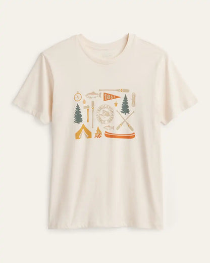 WOMEN'S CAMP GRAPHIC TEE