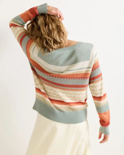WOMEN'S RAGLAN COTTON SWEATER