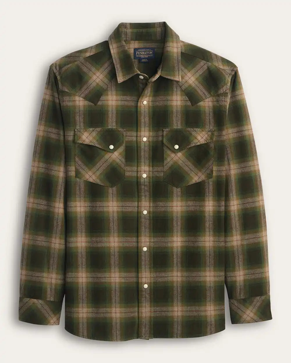 MEN'S PLAID SNAP-FRONT WYATT COTTON SHIRT