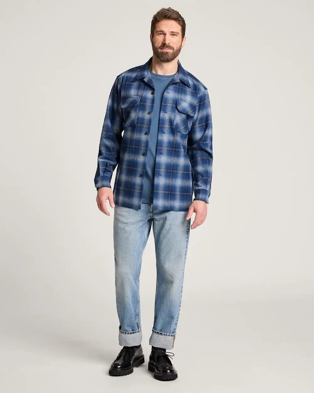 MEN'S PLAID BOARD SHIRT