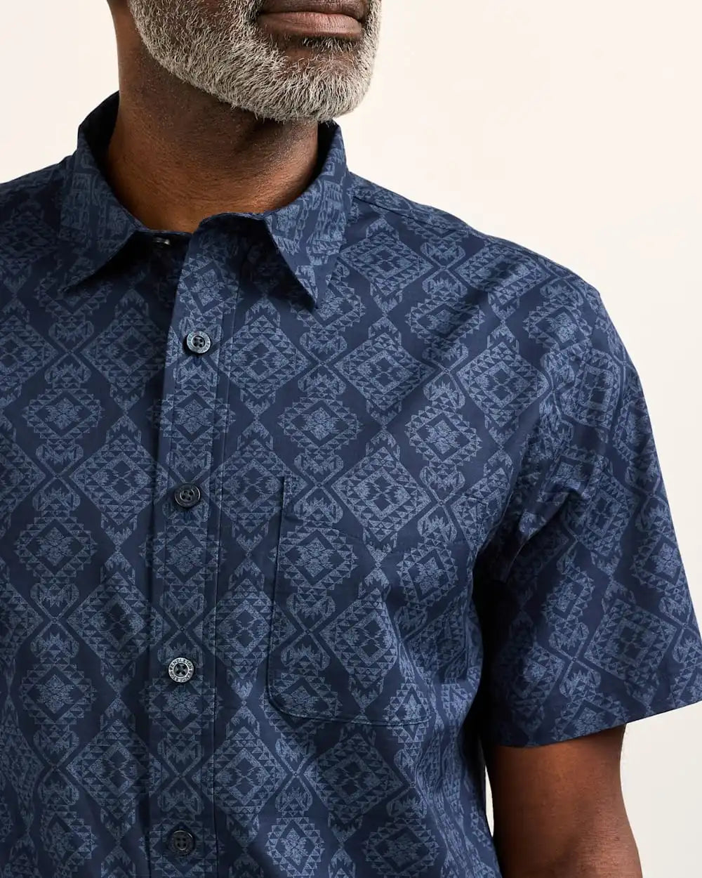 MEN'S SHORT-SLEEVE SHORELINE COTTON SHIRT