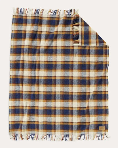 MOTOR ROBE THROW WITH LEATHER CARRIER