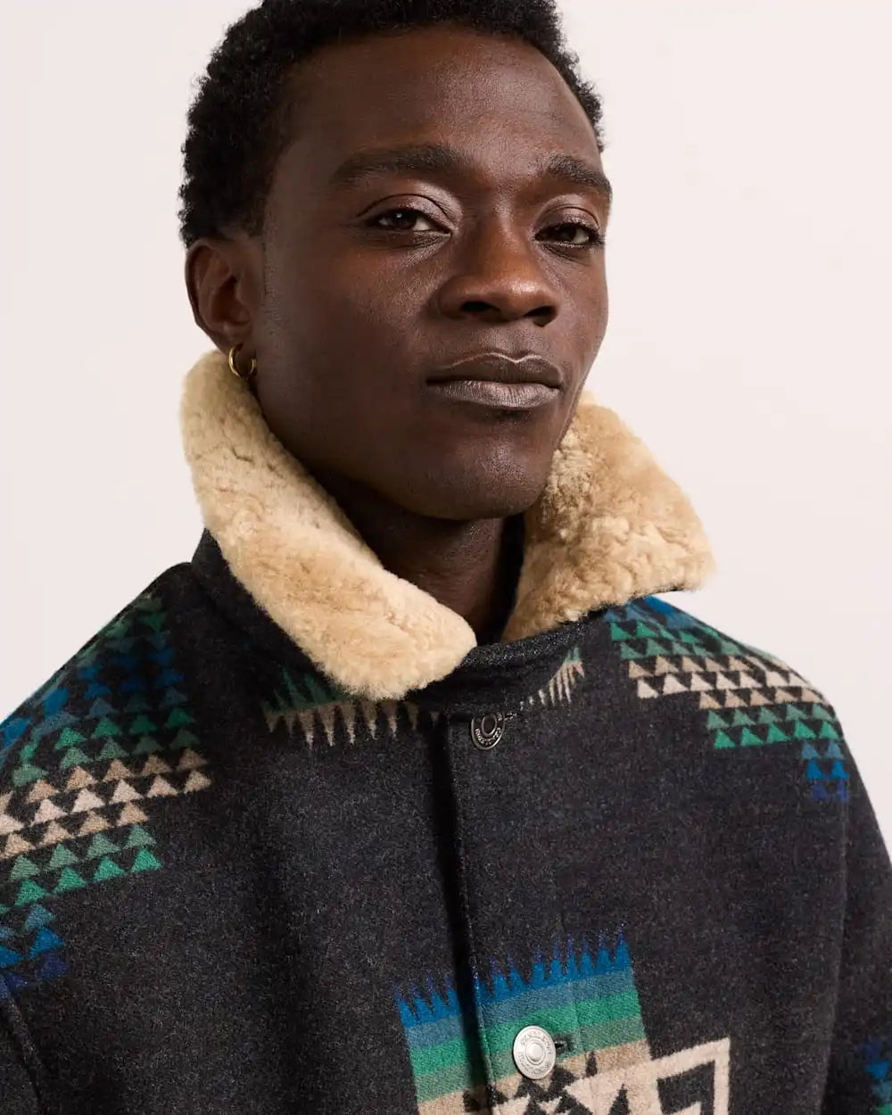 MEN'S BROWNSVILLE SHEARLING COLLAR COAT