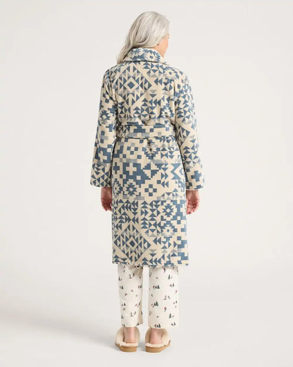 WOMEN'S BLUE RIDGE COTTON TERRY VELOUR BATHROBE