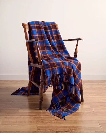 ECO-WISE WOOL FRINGED THROW