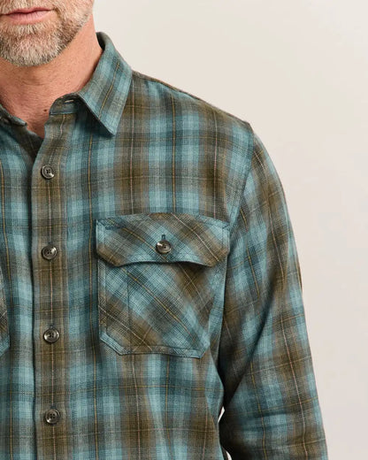 MEN'S PLAID BURNSIDE COTTON FLANNEL SHIRT