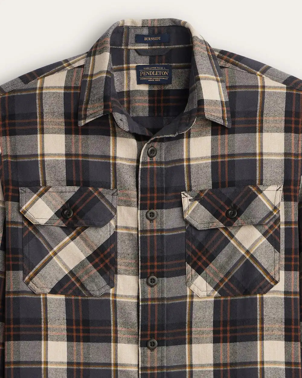 MEN'S PLAID BURNSIDE COTTON FLANNEL SHIRT