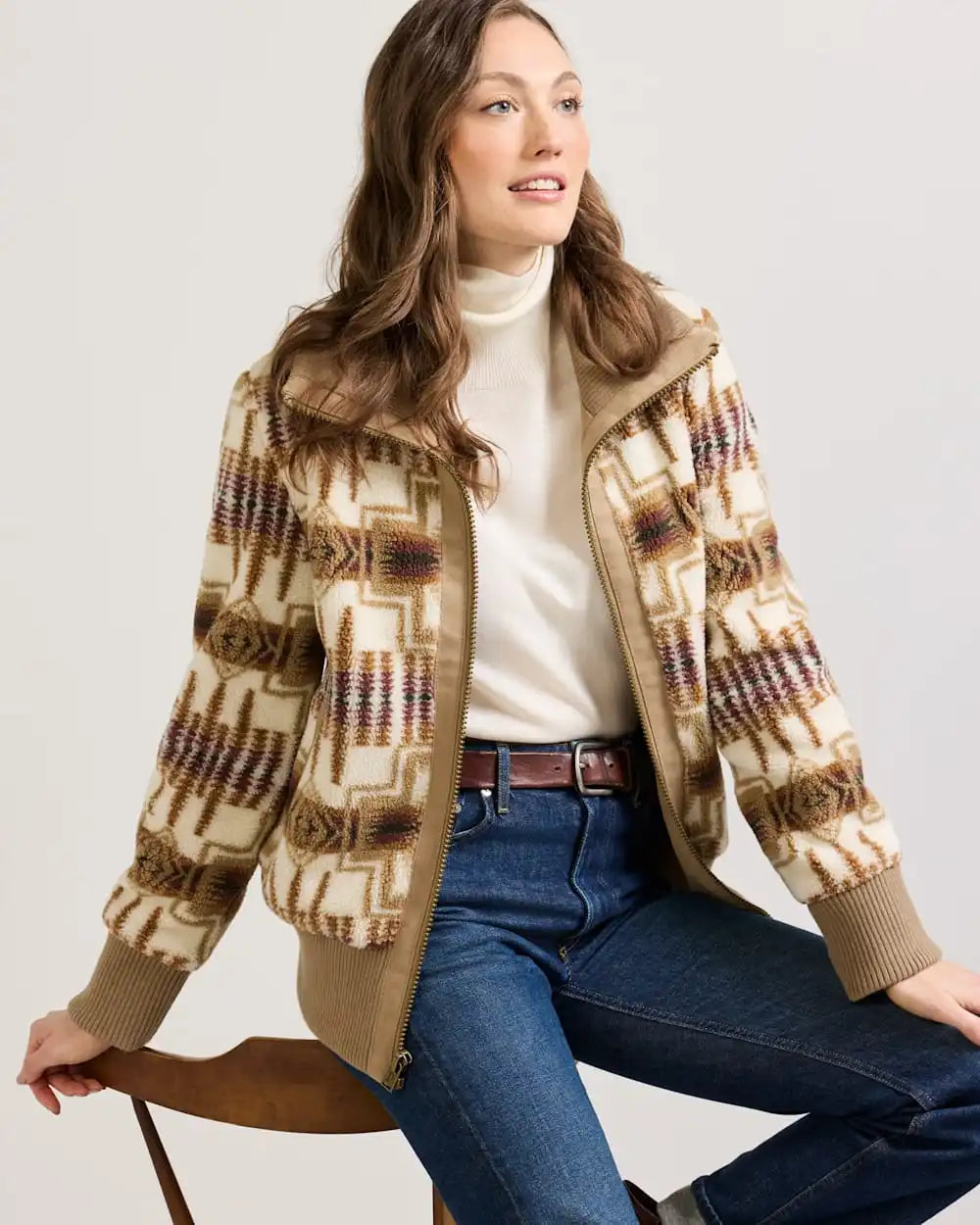 WOMEN'S HARDING FOXGLOVE FLEECE BOMBER JACKET