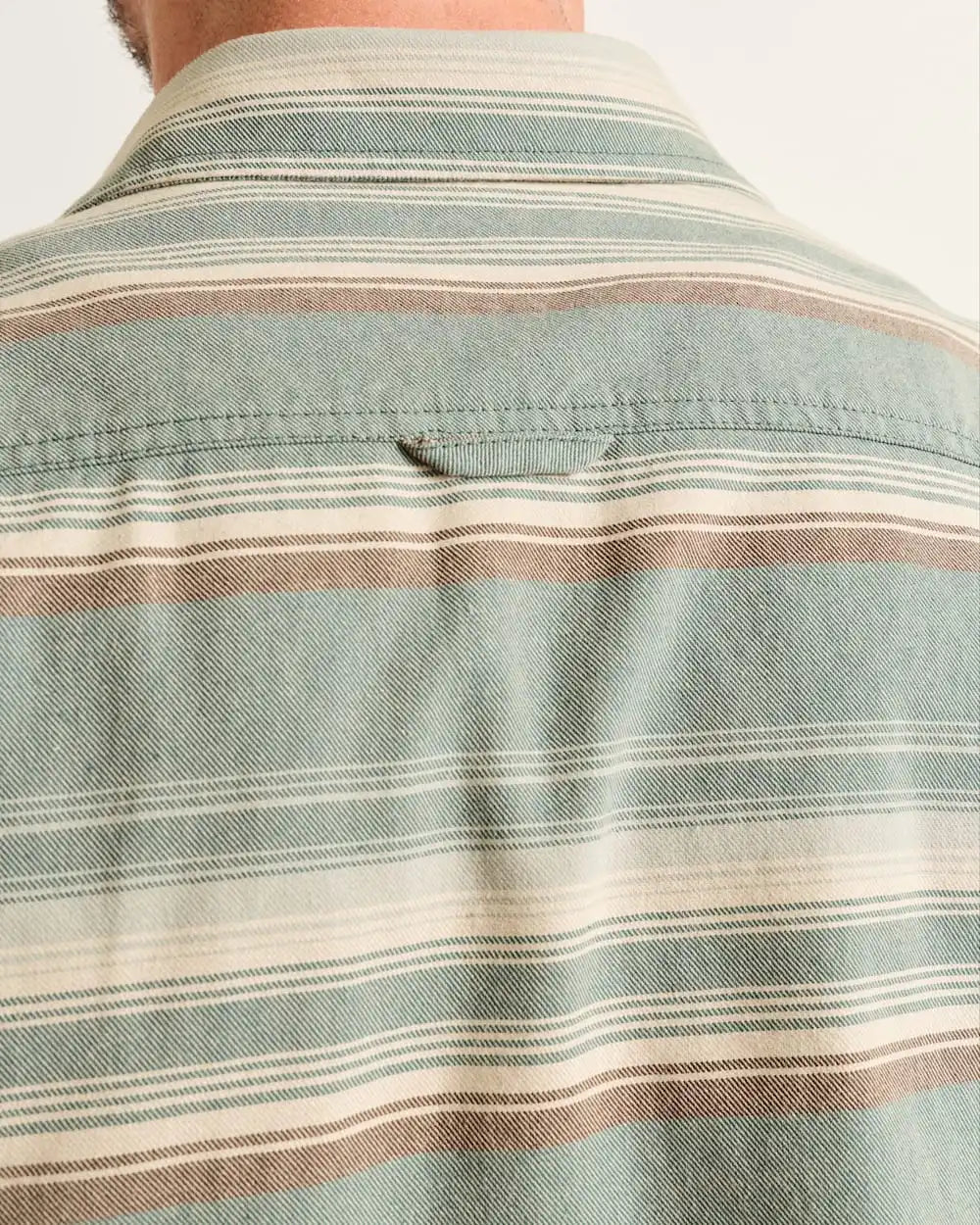 MEN'S STRIPE BEACH SHACK COTTON SHIRT