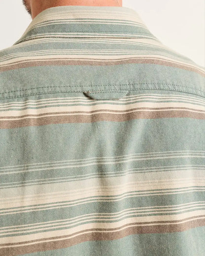 MEN'S STRIPE BEACH SHACK COTTON SHIRT