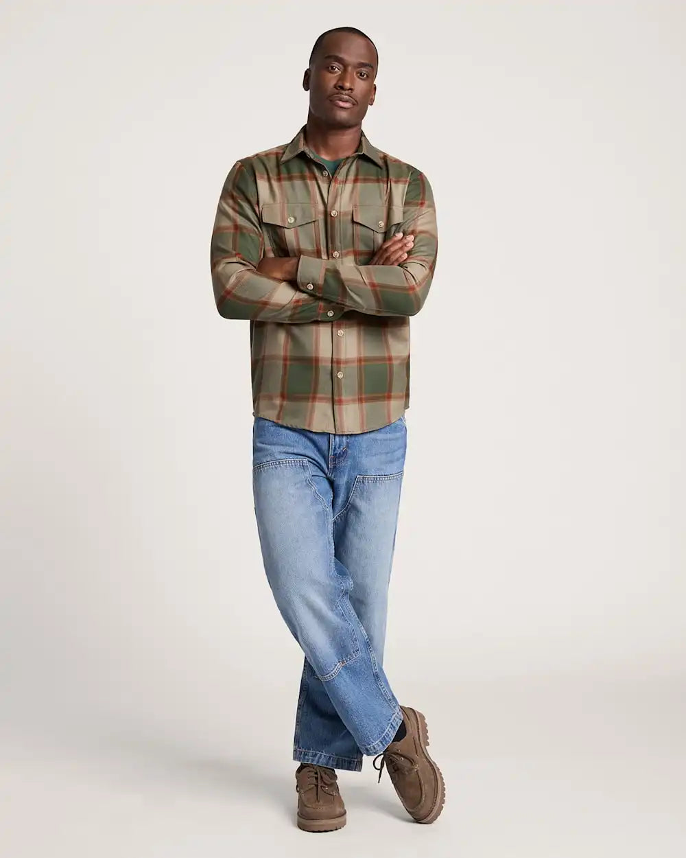 MEN'S MEN'S PLAID HARRISON MERINO SHIRT