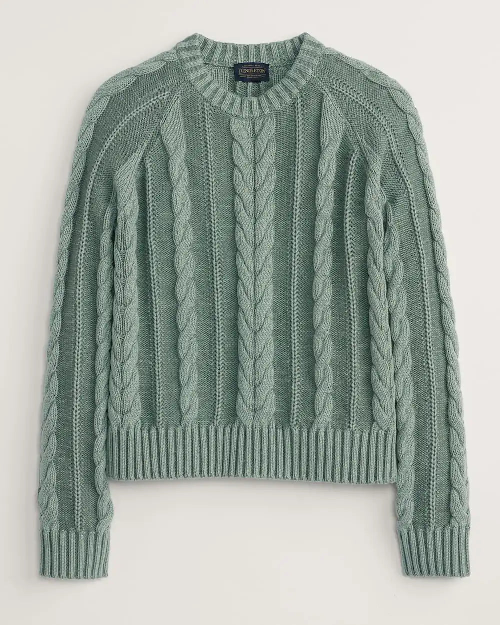 WOMEN'S COTTON CABLE SWEATER