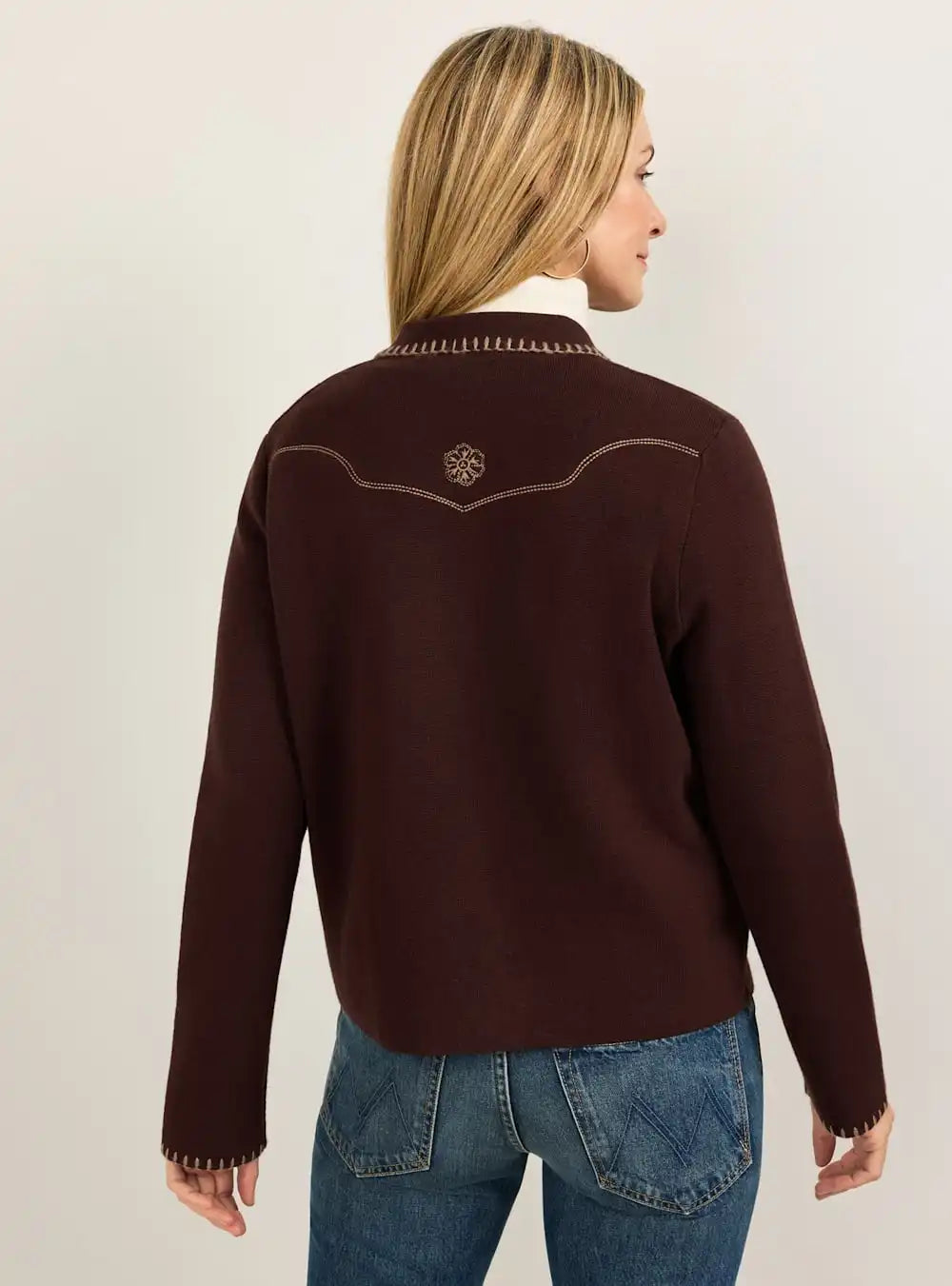 WOMEN'S EMBROIDERED SOUVENIR CARDIGAN