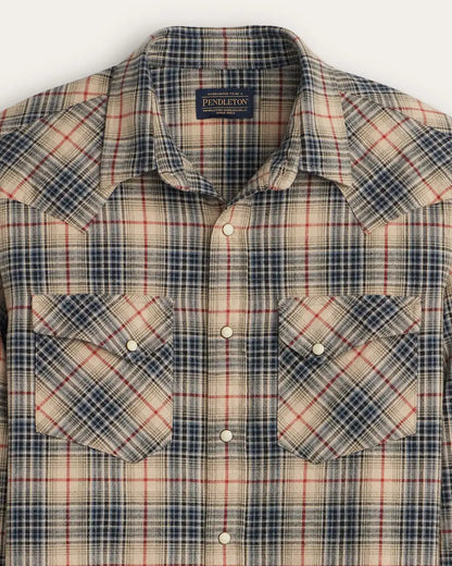 MEN'S PLAID SNAP-FRONT WYATT COTTON SHIRT