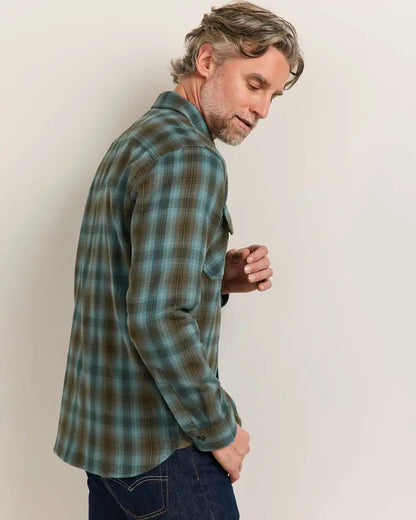 MEN'S PLAID BURNSIDE COTTON FLANNEL SHIRT