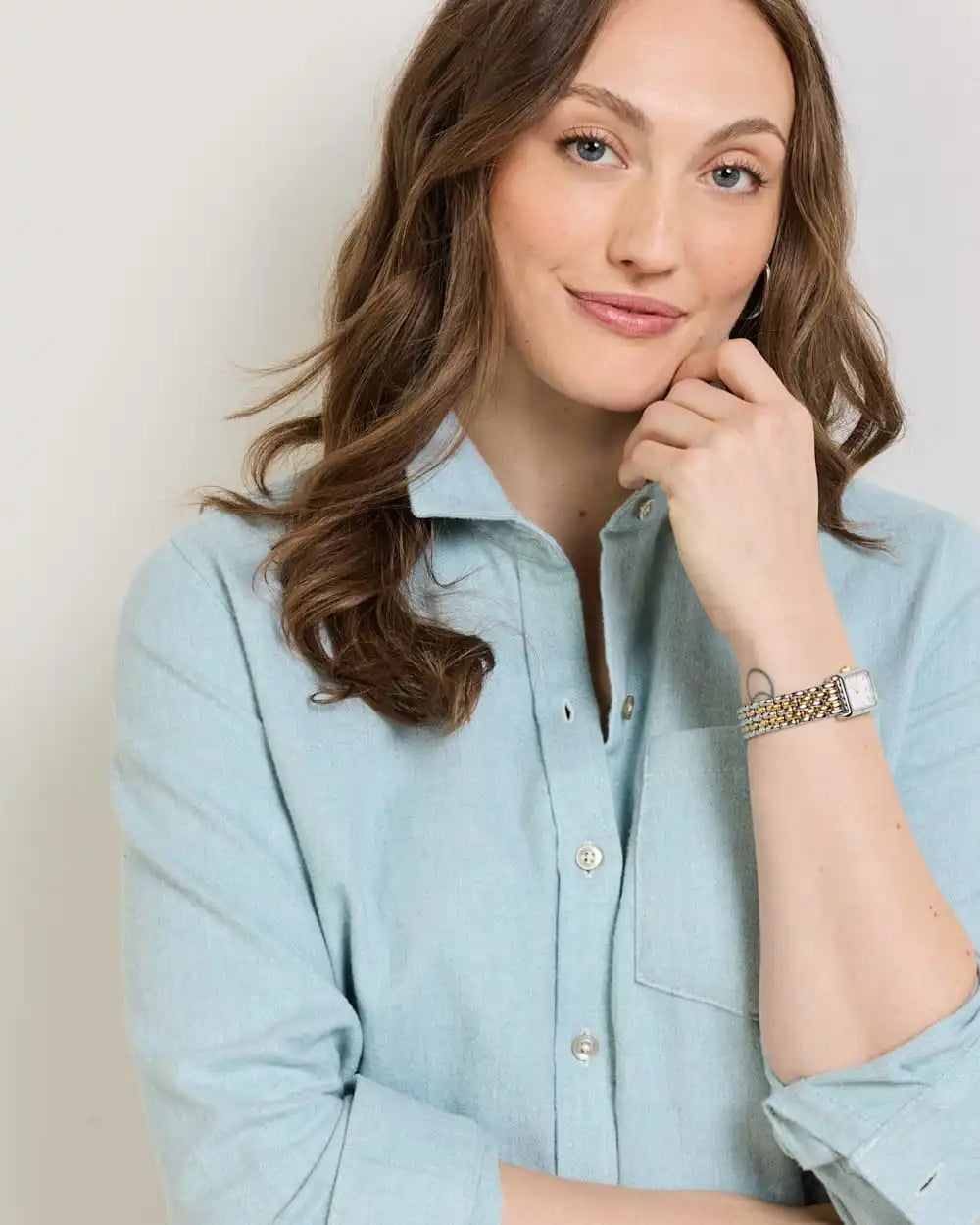 WOMEN'S COTTON FLANNEL RELAXED SHIRT