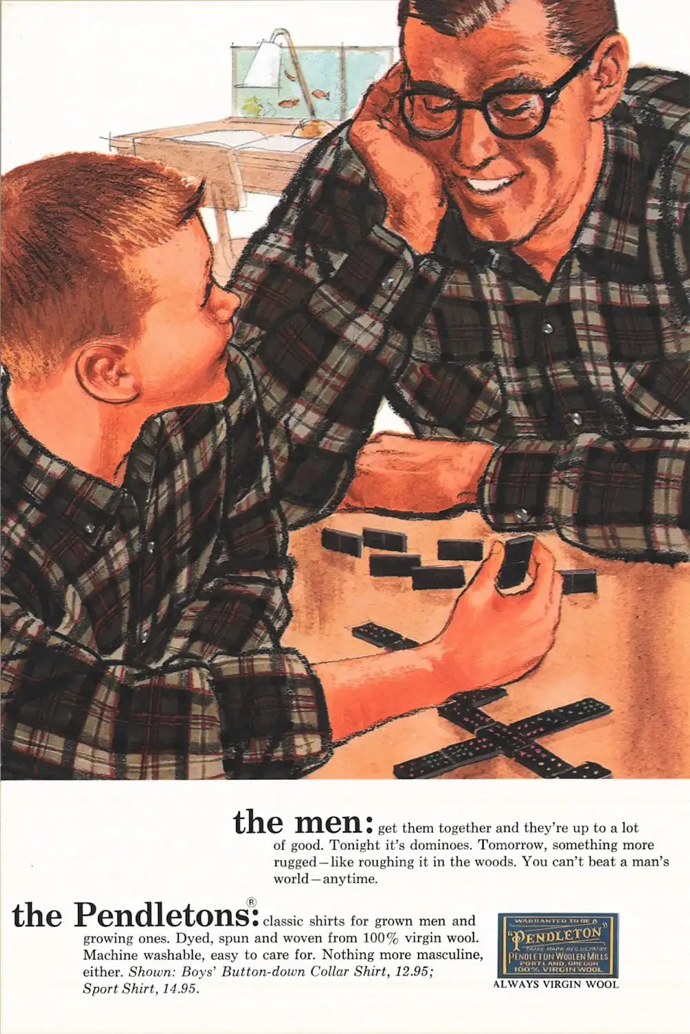 MEN'S PLAID BOARD SHIRT