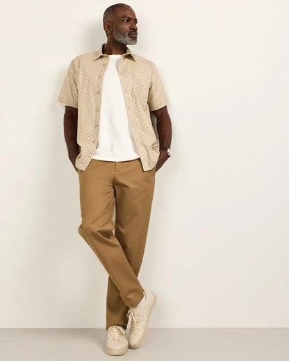 MEN'S SHORT-SLEEVE SHORELINE COTTON SHIRT