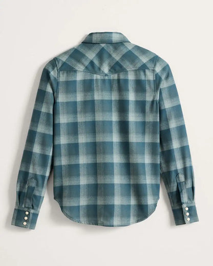 WOMEN'S PLAID WOOL GAMBLER SHIRT