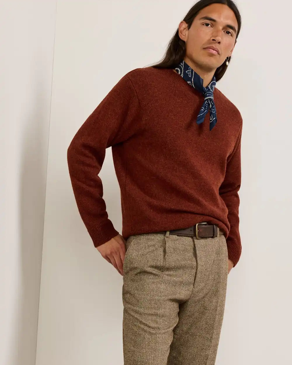 MEN'S SHETLAND COLLECTION SWEATER