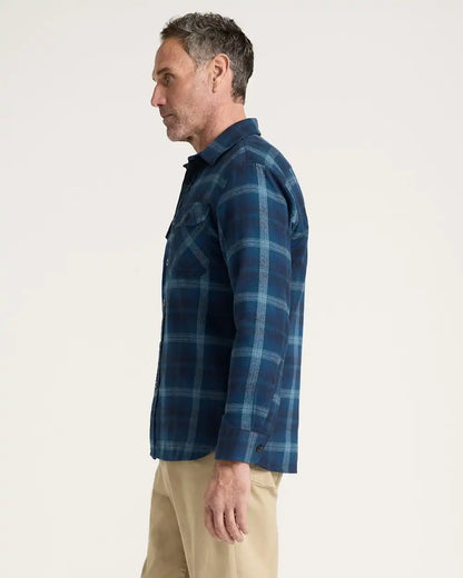 MEN'S PLAID BURNSIDE COTTON FLANNEL SHIRT