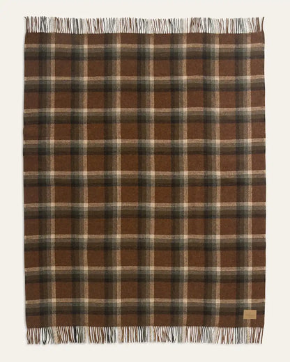 MOTOR ROBE THROW WITH LEATHER CARRIER