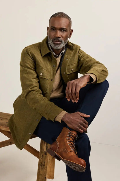MEN'S QUILTED WOOL CPO JACKET