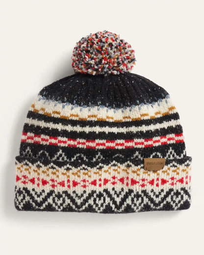 FAIR ISLE LAMBSWOOL POM BEANIE