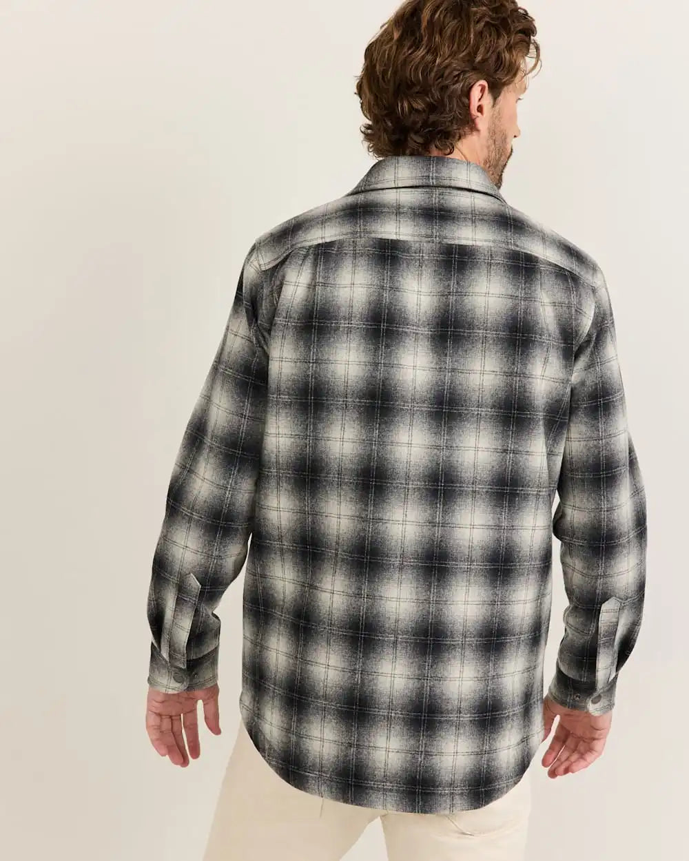 MEN'S PLAID QUILTED WOOL CPO JACKET