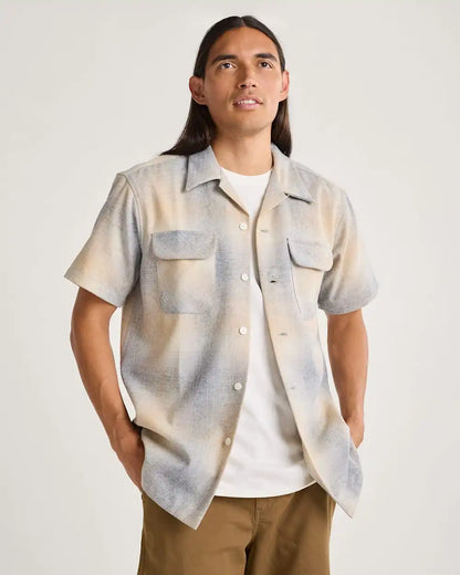 MEN'S SHORT-SLEEVE PLAID BOARD SHIRT