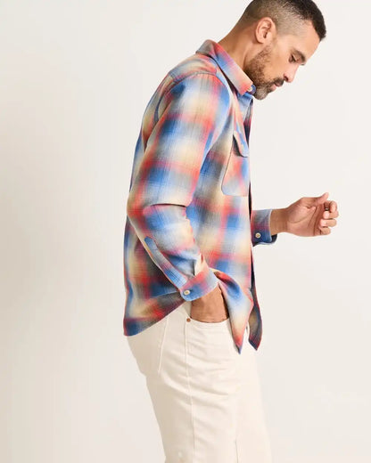 MEN'S PLAID BEACH SHACK COTTON SHIRT