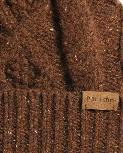CABLE KNIT POM BEANIE