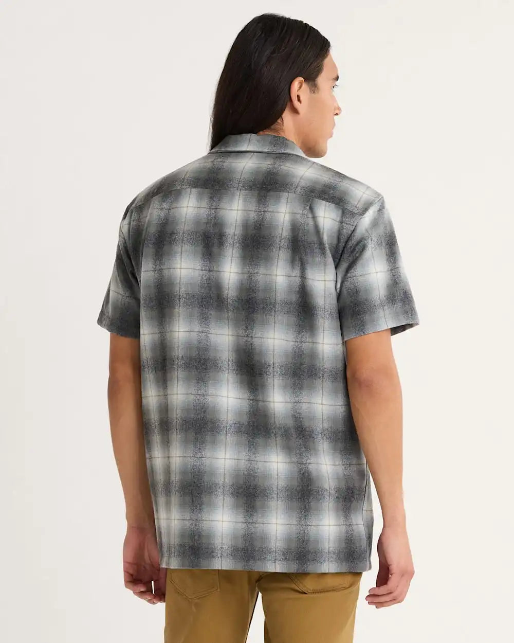 MEN'S SHORT-SLEEVE PLAID BOARD SHIRT