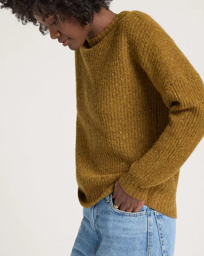 WOMEN'S DONEGAL EYELET SWEATER