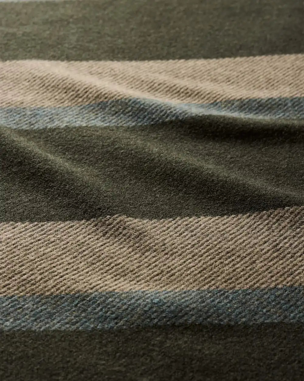 ECO-WISE WOOL PLAID/STRIPE BLANKET