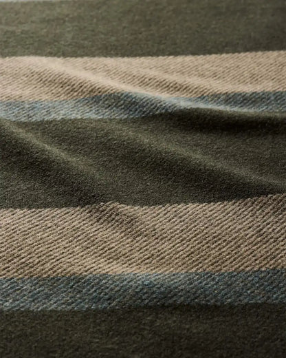 ECO-WISE WOOL PLAID/STRIPE BLANKET