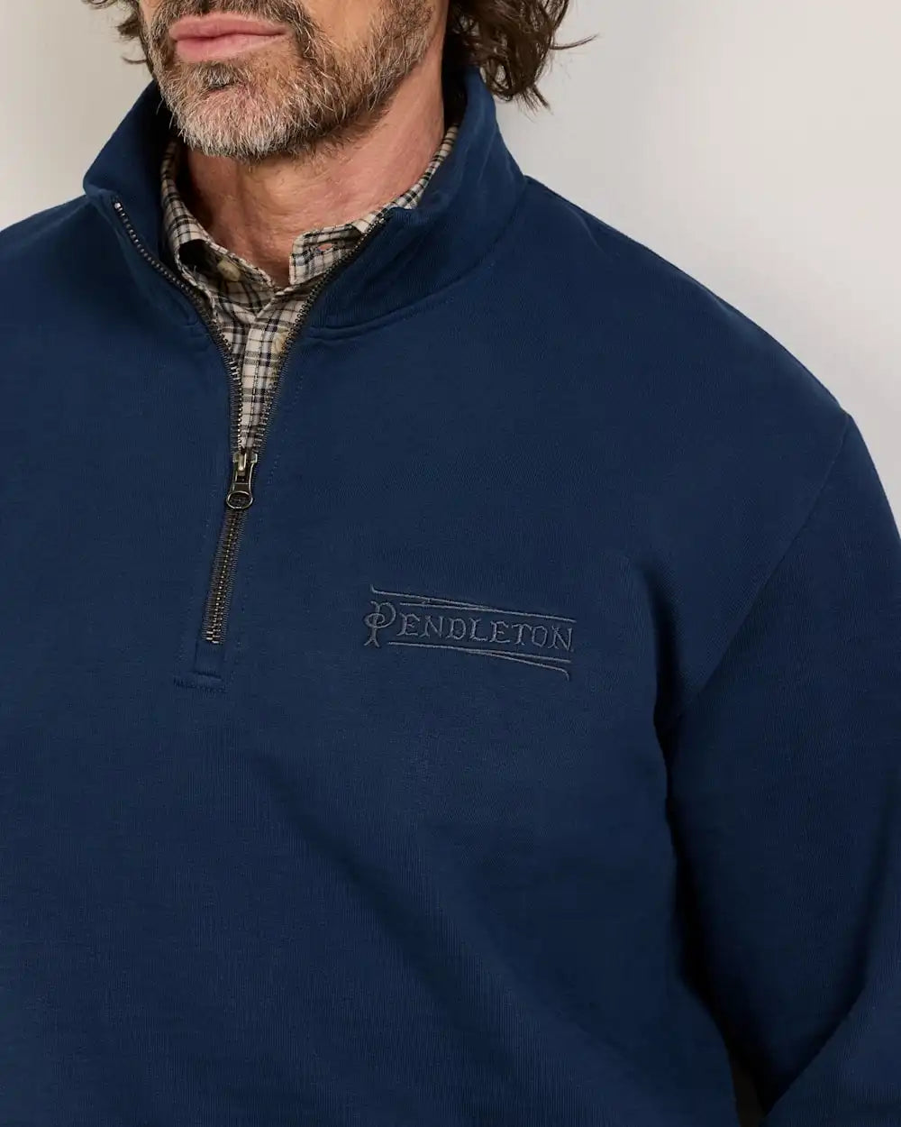 MEN'S FRENCH TERRY QUARTER-ZIP SWEATSHIRT