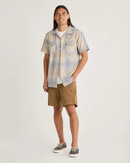MEN'S SHORT-SLEEVE PLAID BOARD SHIRT