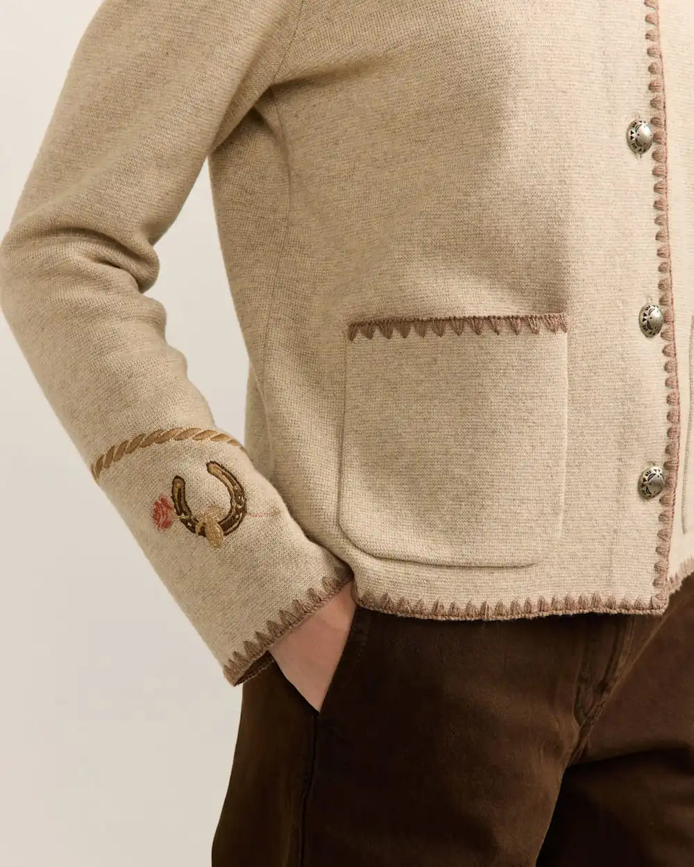 WOMEN'S WESTERN SOUVENIR CARDIGAN
