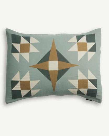 QUILTED STAR COTTON MATELASSE COVERLET SET