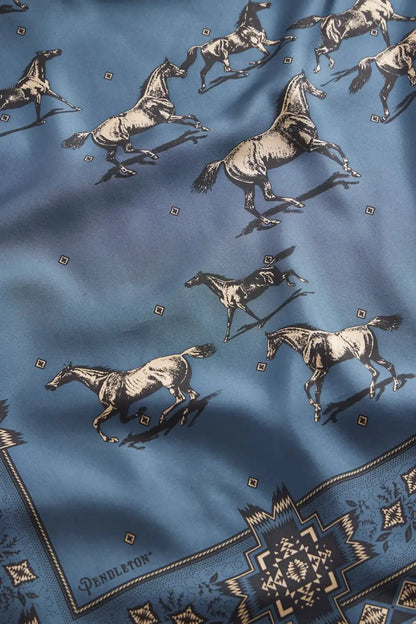 HERD OF HORSES SILK SCARF