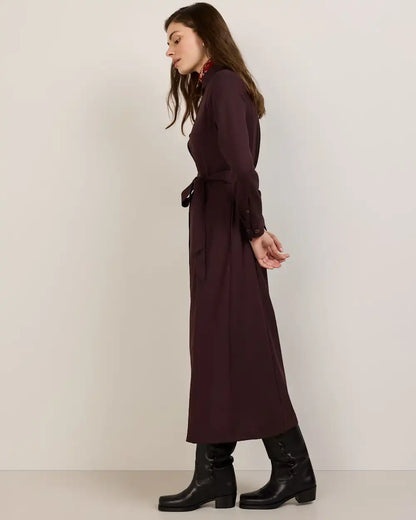 WOMEN'S WORSTED WOOL SHIRT DRESS