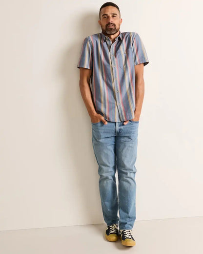 MEN'S SHORT-SLEEVE STRIPE BAYSIDE SHIRT